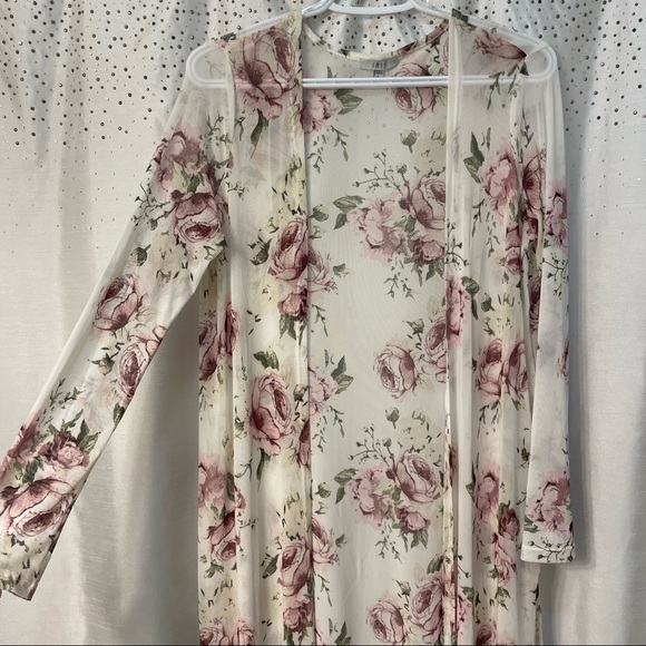 Floral sheer cardigan - Picture 2 of 6